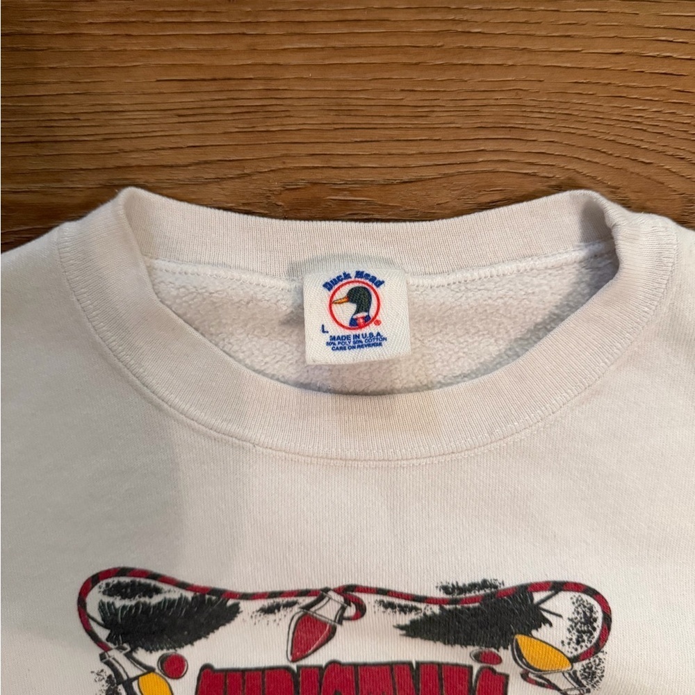 Duck Head White Graphic Crewneck Sweater - Picture 3 of 4
